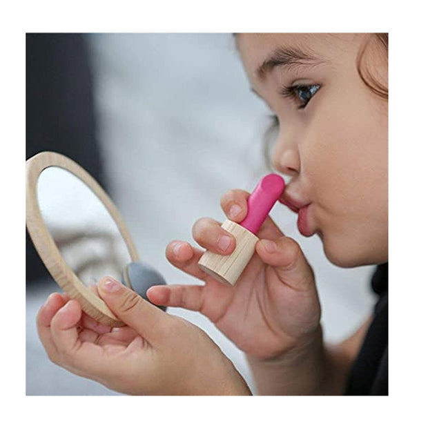 PLAN TOYS - Trousse à maquillage en bois - Jouet d'imitation - Scene