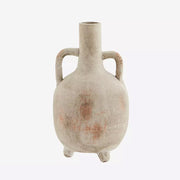 Madam Stoltz - Vase en Terre Cuite Blanc Sable