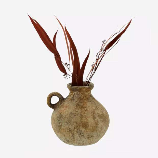 Madam Stoltz - Petit Vase en Terre Cuite Ocre