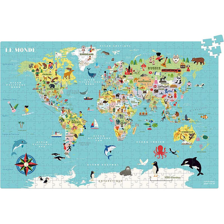 Puzzle Carte du Monde - Vilac