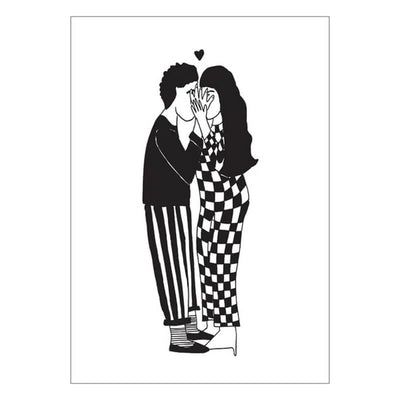 Affiche A4 Secret Kissers - Helen B