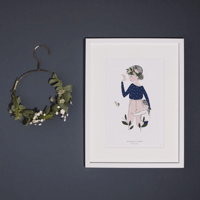 Affiche enfant "Adélaïde bleu" - My Lovely Thing