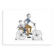 Affiche A4 Balade Vélo Papa et ses Garçons - My Lovely Thing