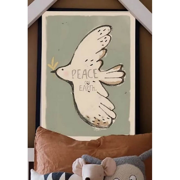 Affiche Oiseau " Peace on Earth " - Studioloco