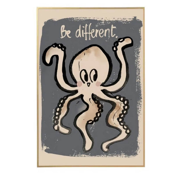 Affiche Mr Octo "Be different" - Studioloco