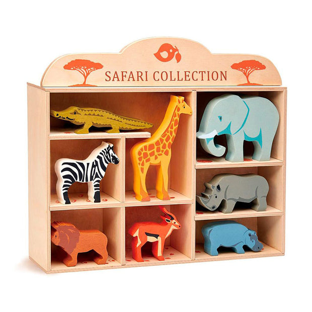 Set Animaux Safari en Bois - Tender Leaf