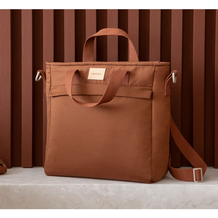 Sac à Dos à Langer Imperméable Clay Brown - Nobodinoz