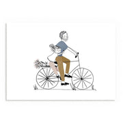 Affiche A4 Balade Vélo Papa et Fille - My Lovely Thing