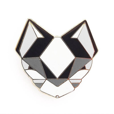 Broche en métal émaillé chat noir - Sketch Inc