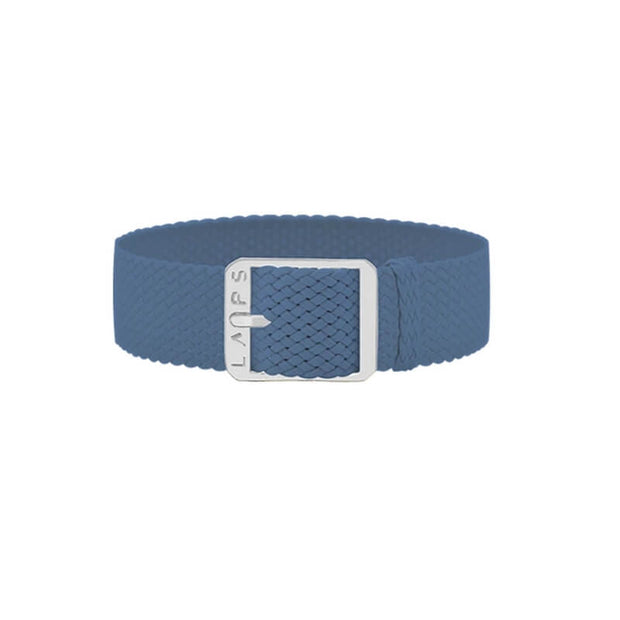 Bracelet Montre Signature en Perlon Bleu Paname - Laps