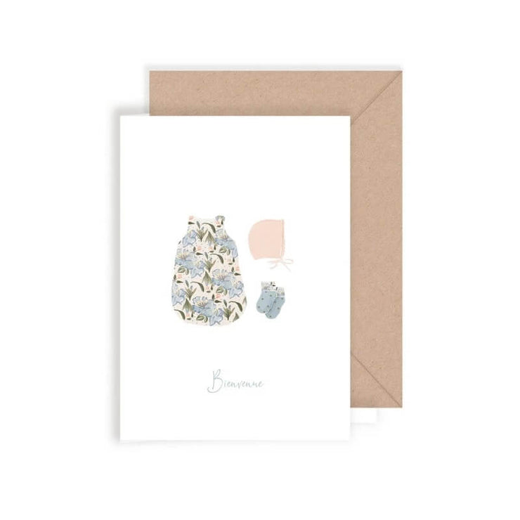 Carte double bienvenue Fille - My Lovely Thing
