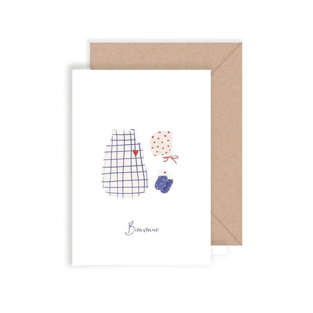 Carte double bienvenue garcon- My Lovely Thing