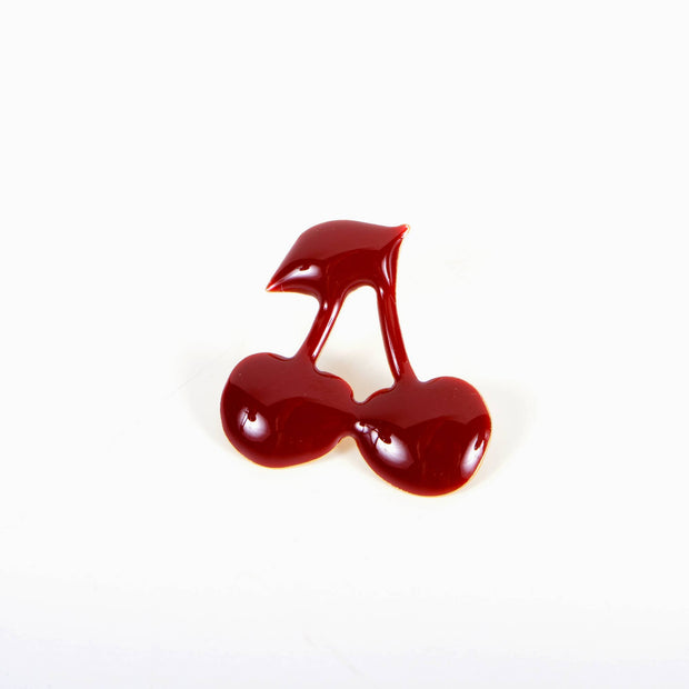 Pin's cerises CHERRY (Rubis) - CHERRY lapel pin (Ruby Red)