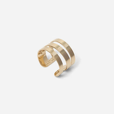 CHIC ALORS - Bague Abraham en métal doré à l'or fin 24 carats