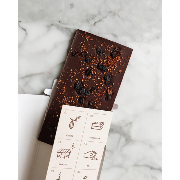 Tablette de Chocolat Crunchy - Carrés Sauvages