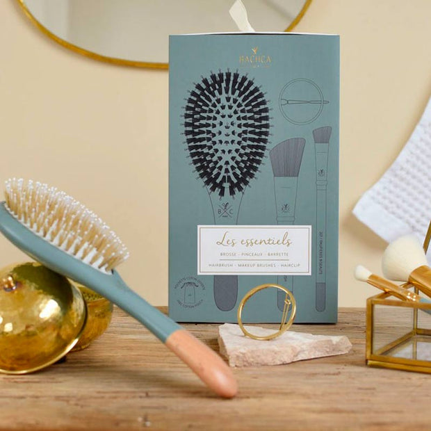 coffret noël bachca brosse cheveux pinceaux eucalyptus