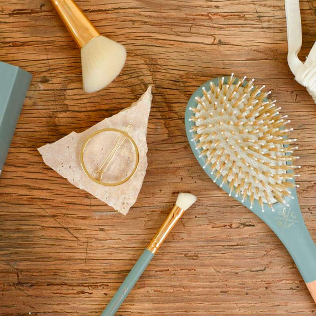 coffret noël bachca brosse cheveux pinceaux eucalyptus