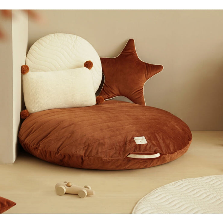 Coussin de Sol Sahara Velvet Wild Brown - Nobodinoz