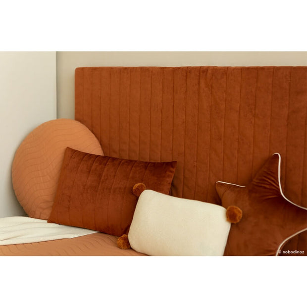 Coussin Akamba Velours Marron - Nobodinoz