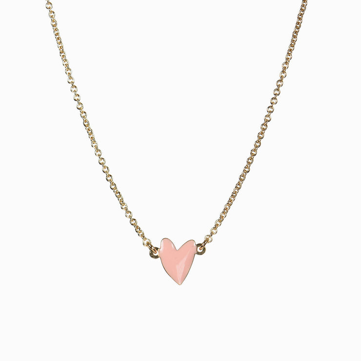 Collier coeur CRANBERRY (pêche) - CRANBERRY necklace (peach)