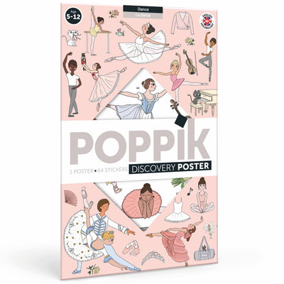 Poster à sticker la danse - Poppik