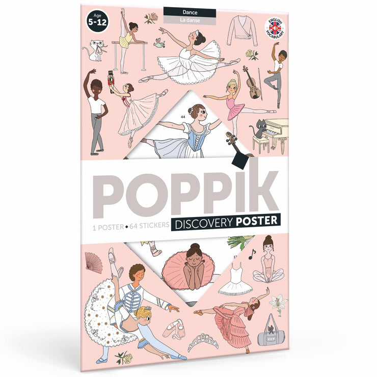 Poster à sticker la danse - Poppik