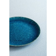 Assiette bleu profond