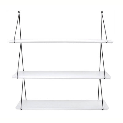 Etagère triple blanche en bois et métal - Rose in April