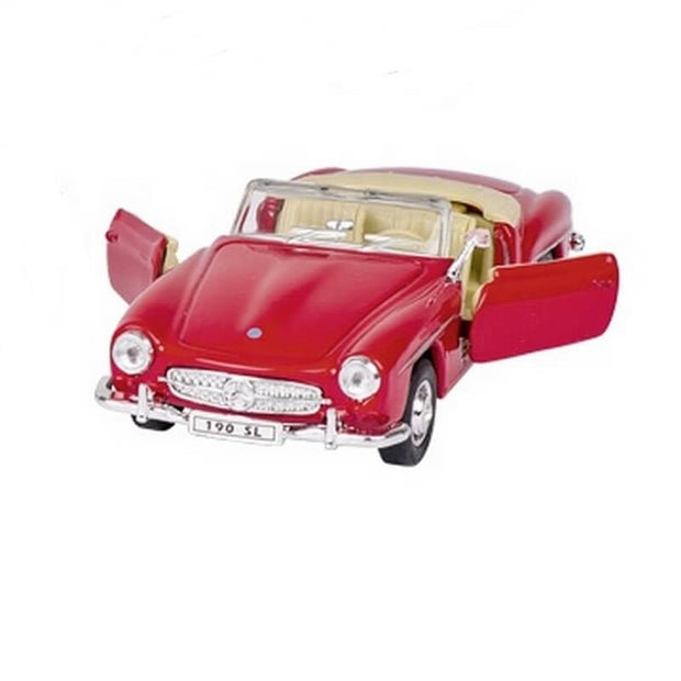 mercedes-190-SL-retrofriction-rouge-decapotable-Goki-petite-voiture-jouet-de-collection