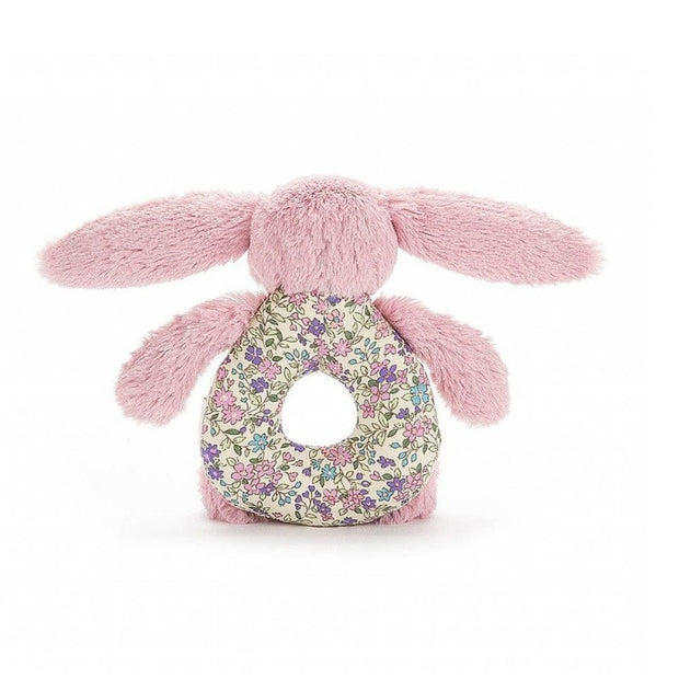 Jellycat - Hochet lapin rose liberty tout doux