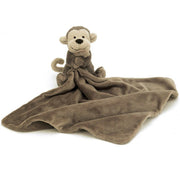 Jellycat - Doudou plat singe marron