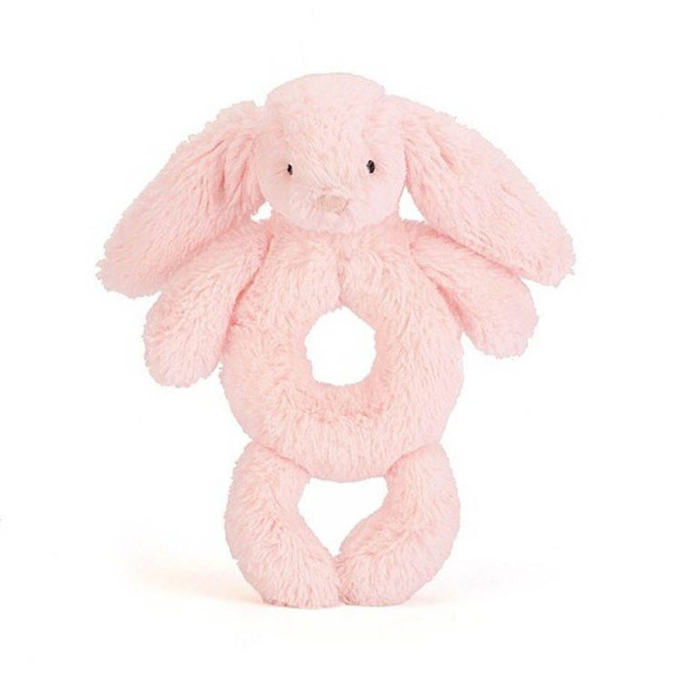 Jellycat - Hochet lapin doux rose