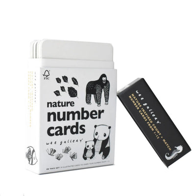 WEE GALLERY - Carte des chiffres - imagier nature - jeu ludique enfant