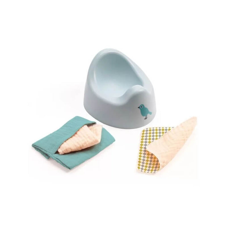 Kit Pot et Lingettes Pour Poupons - Djeco