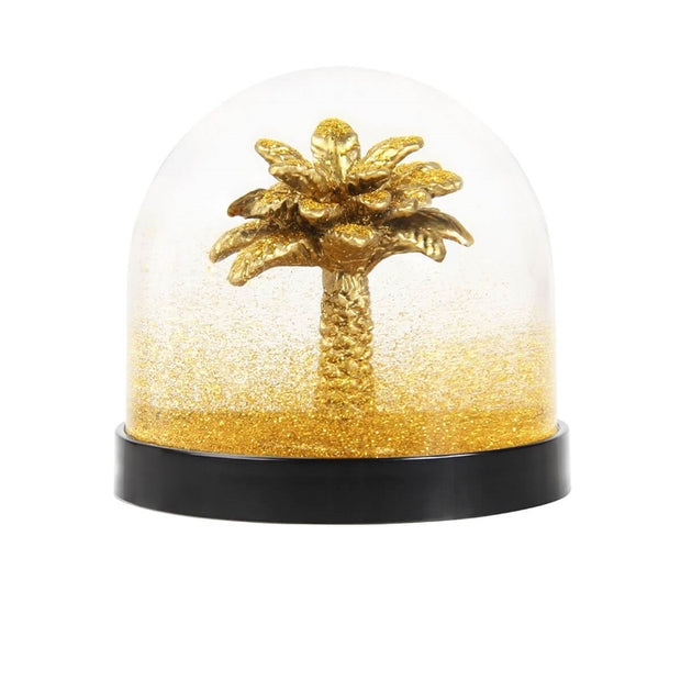 boule-a-neige-palmier-dore-et-paillettes-or