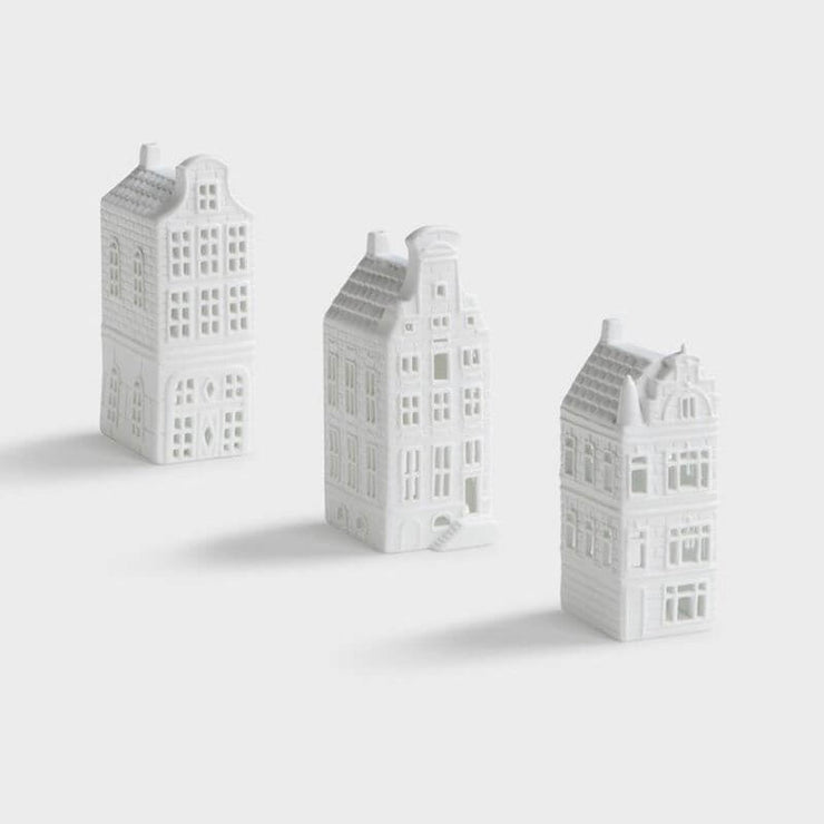 KLEVERING - photophore maison en porcelaine - canal house gable
