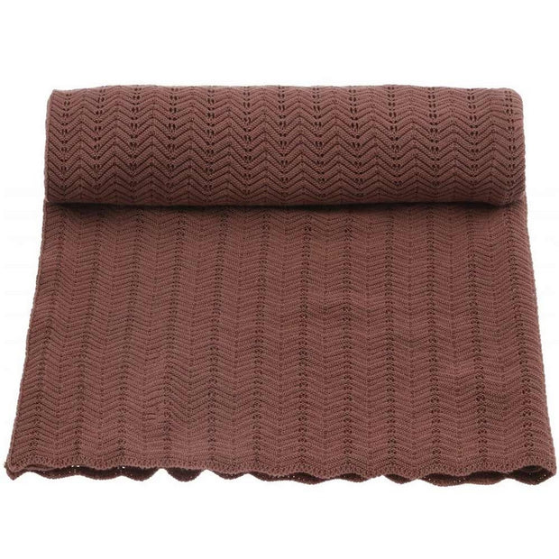 KONGES SLOJD - Couverture bébé en coton bio - Ruben rose