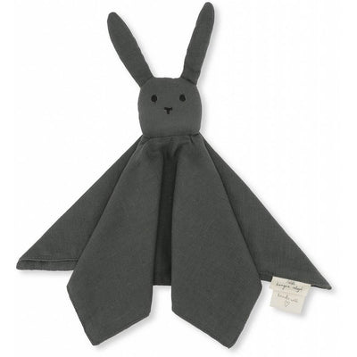 KONGES SLOJD - Doudou plat lapin gris foncé