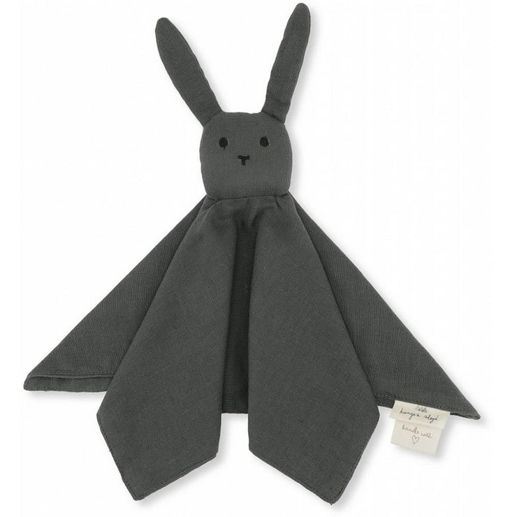 KONGES SLOJD - Doudou plat lapin gris foncé