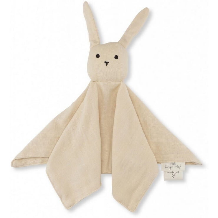 KONGES SLOJD - Doudou plat lapin en coton bio - Sable