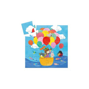 Puzzle silhouette - La montgolfière