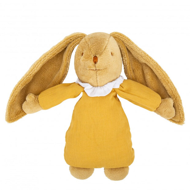 Lapin Nid d'Ange Doudou Musical - Coton Bio Curry