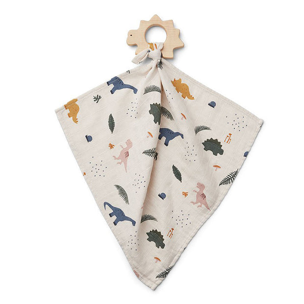 LIEWOOD - Doudou plat en coton bio dinosaure