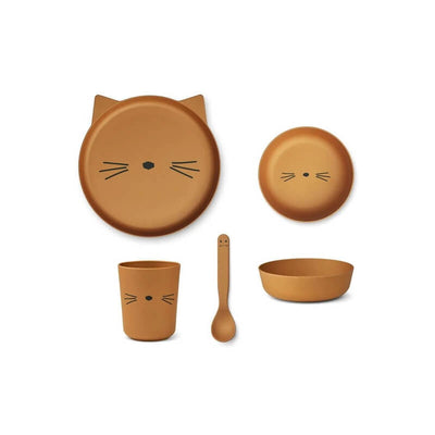 Set de vaisselle Brody Cat Caramel - Liewood
