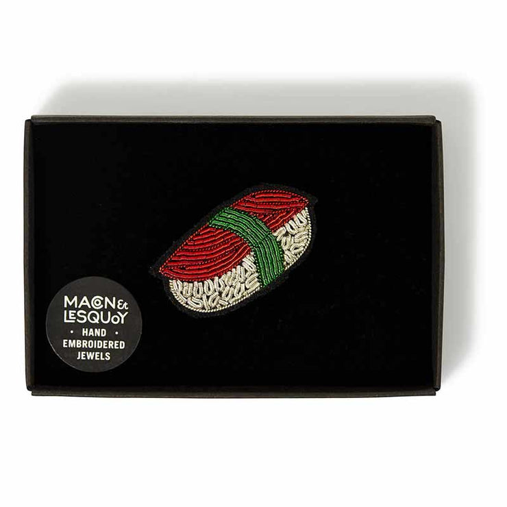 Broche brodée main sushi - Macon & Lesquoy