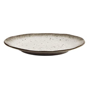 Grande assiette en grès - Beige et marron
