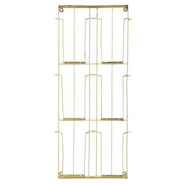 Porte-cartes en métal doré