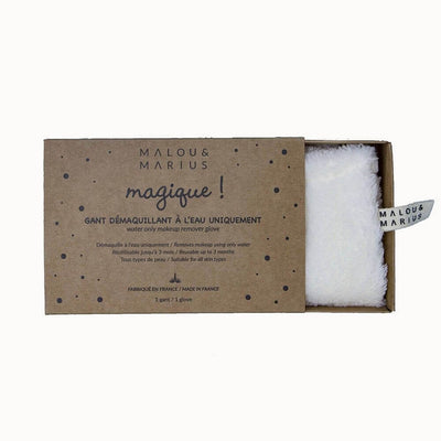 Gant magique démaquillant - Blanc - Malou et Marius