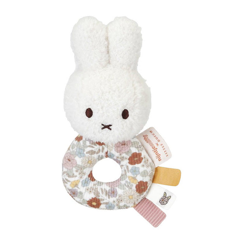 Hochet miffy vintage fleurs - Little Dutch