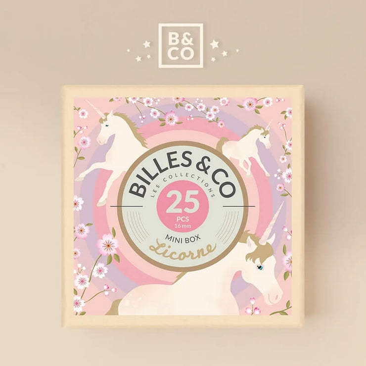 Mini Boite de Billes Licorne - Billes & Co